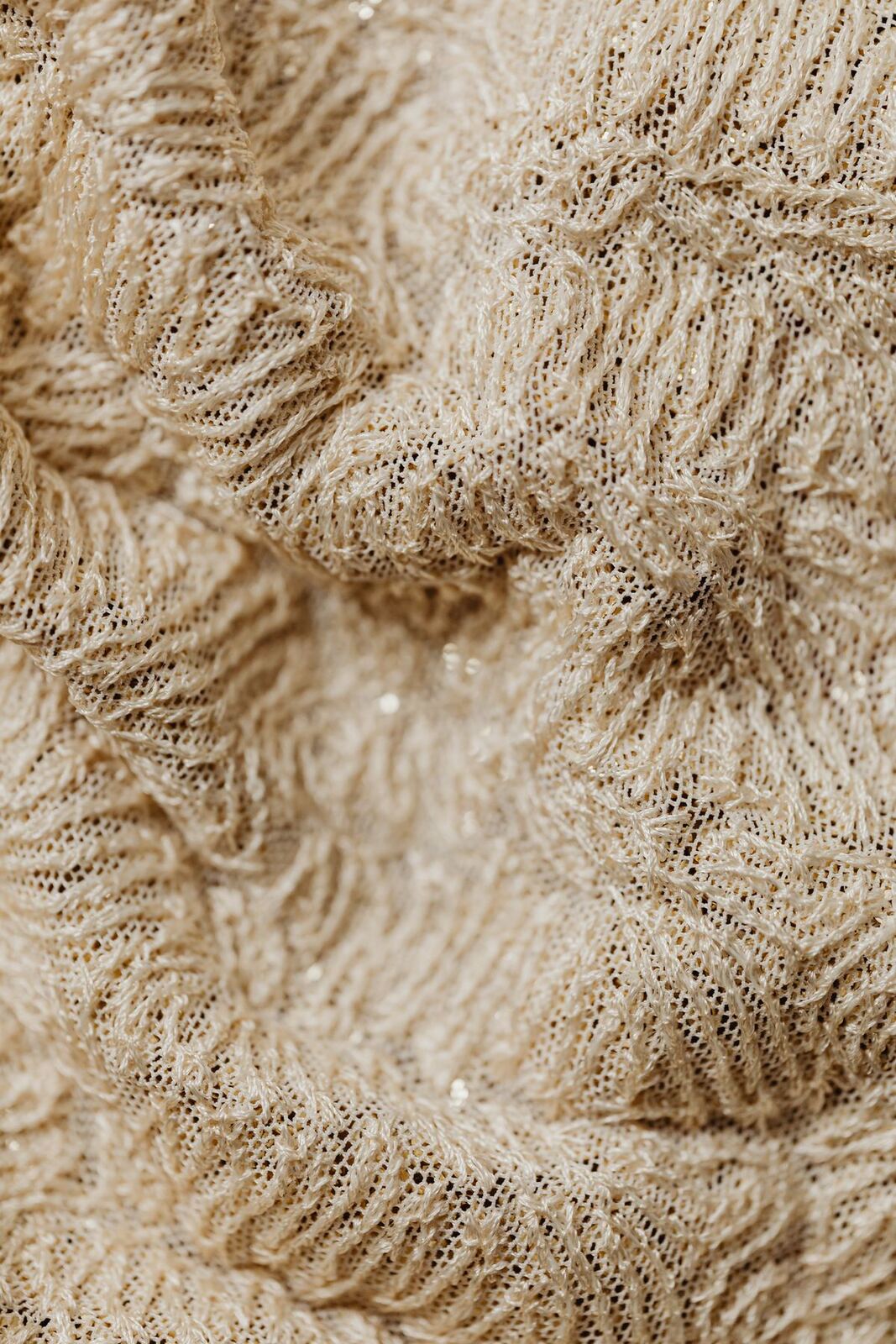 Macro photograph of woven cotton fabric texture
